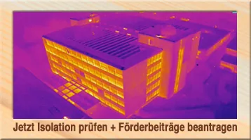 Wärmebild eines Gebäudes