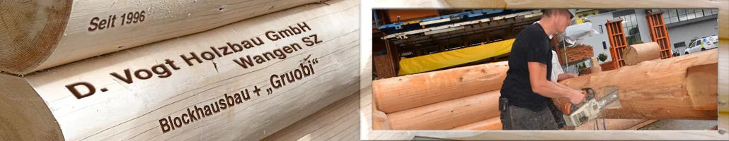 Blockhaus aus Rundholzstämmen