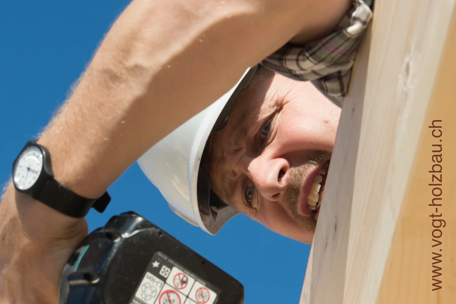 Mitarbeiter auf der Baustelle