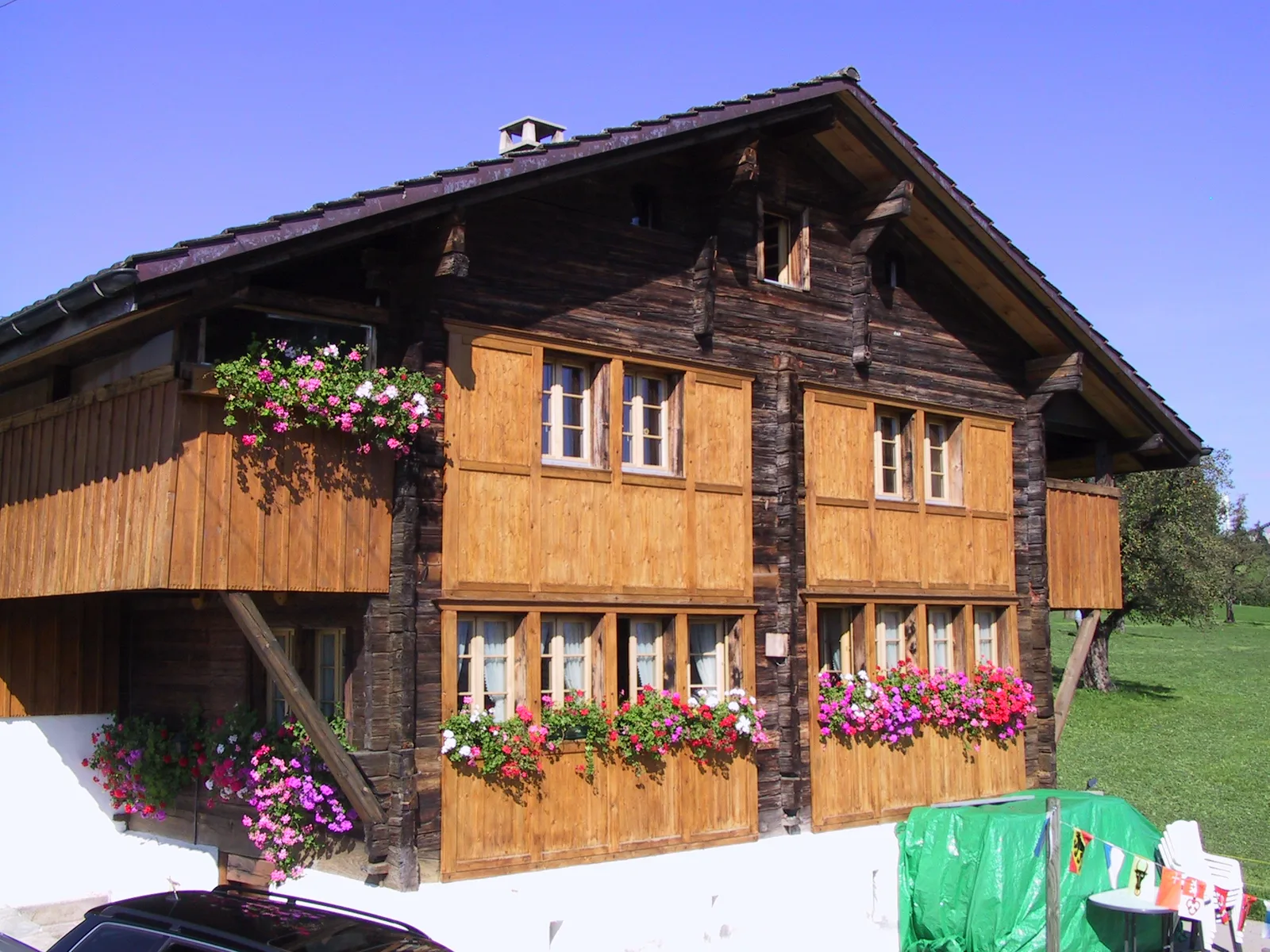 Sanierte Holzfassade